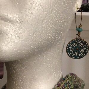 #224 Verdigris Earrings